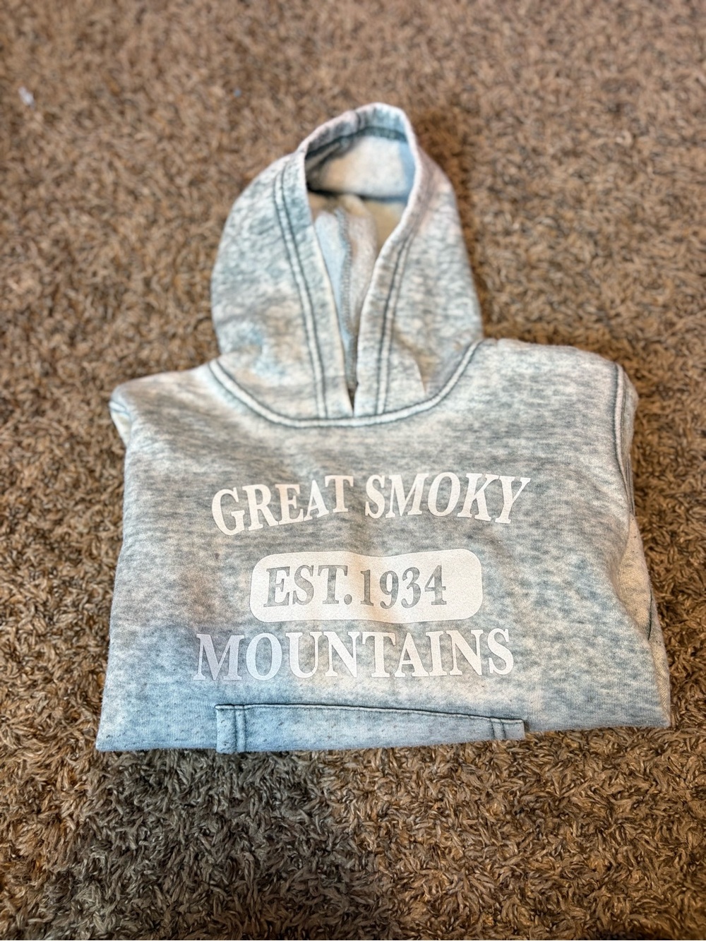 Great Smoky Mountains EST.1934 Light Gray Hoodie
